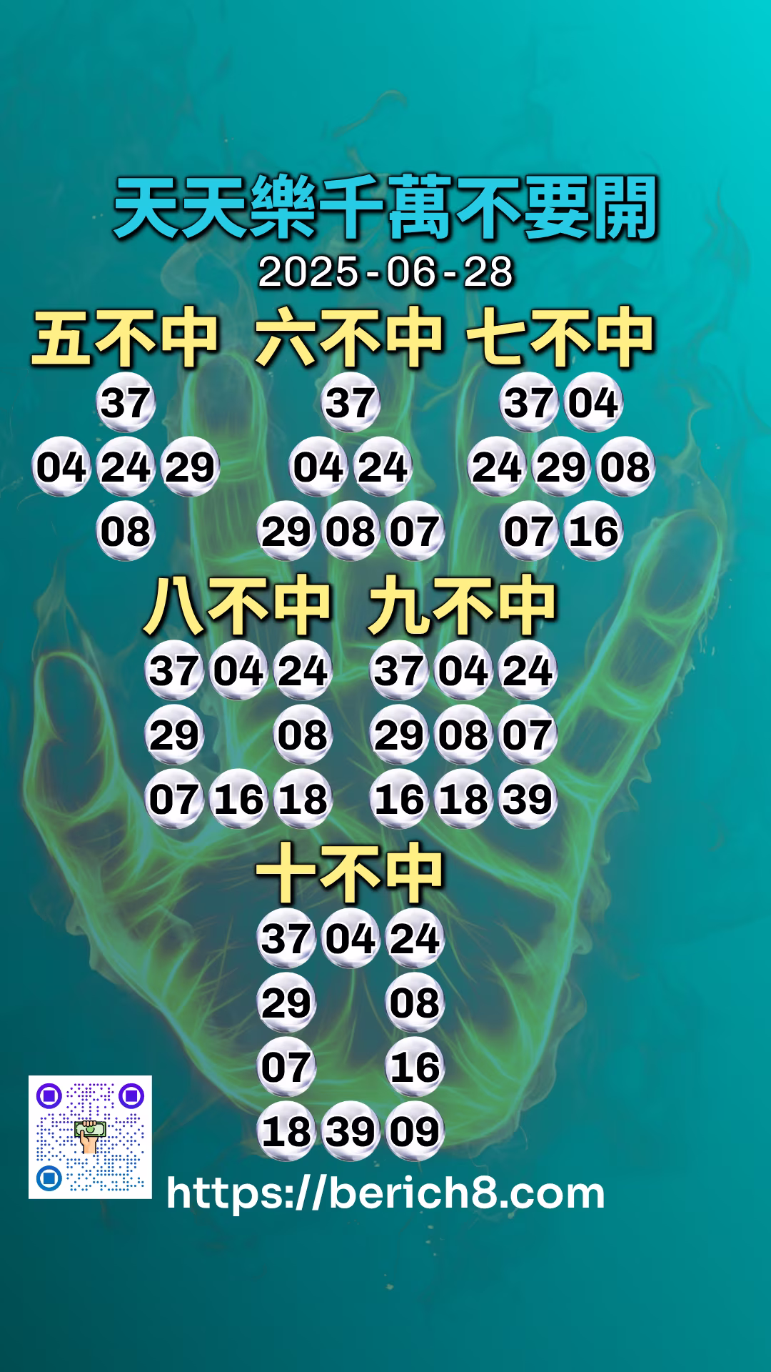 天天樂千萬不要開 2025-06-28