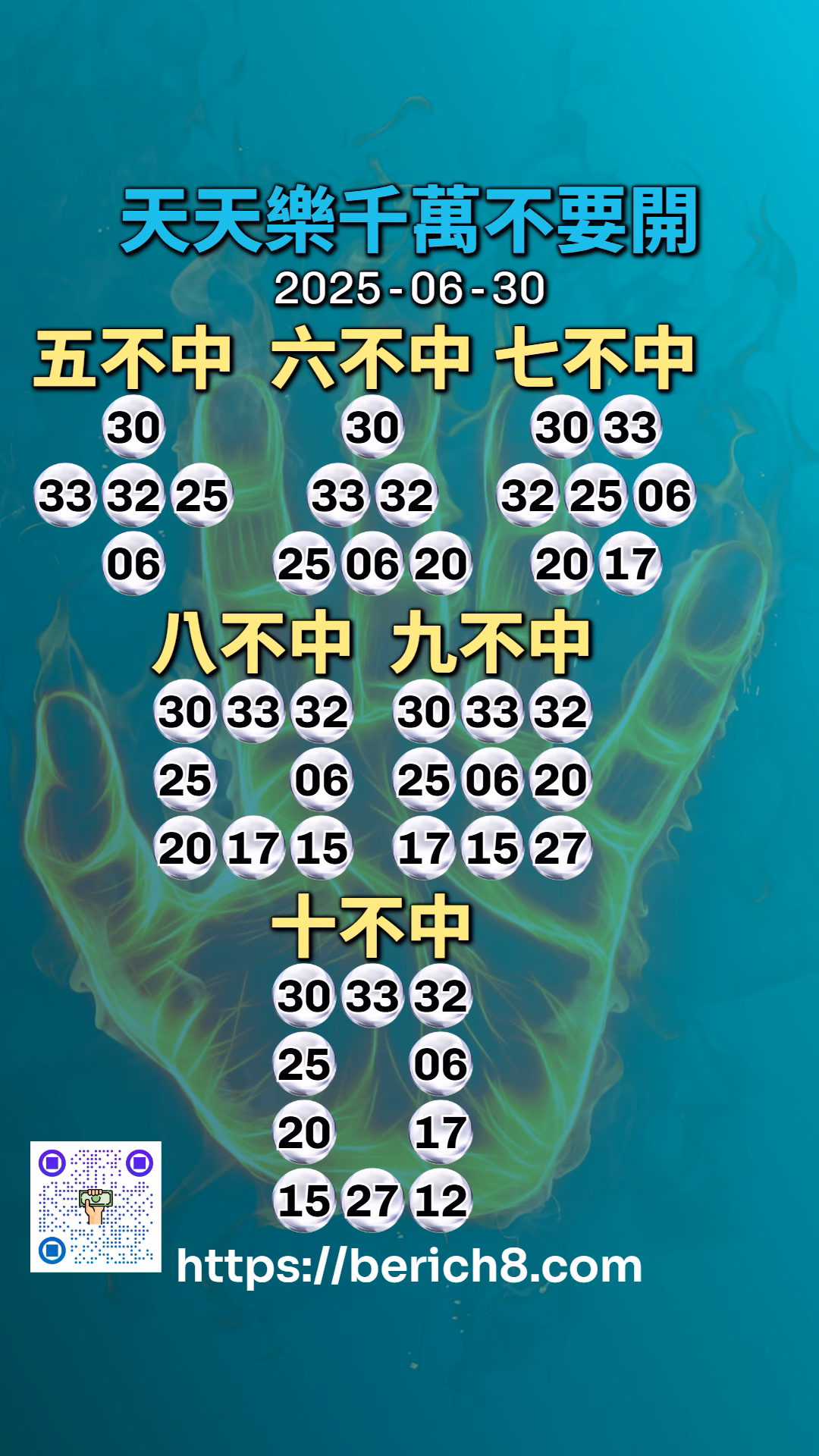 天天樂千萬不要開