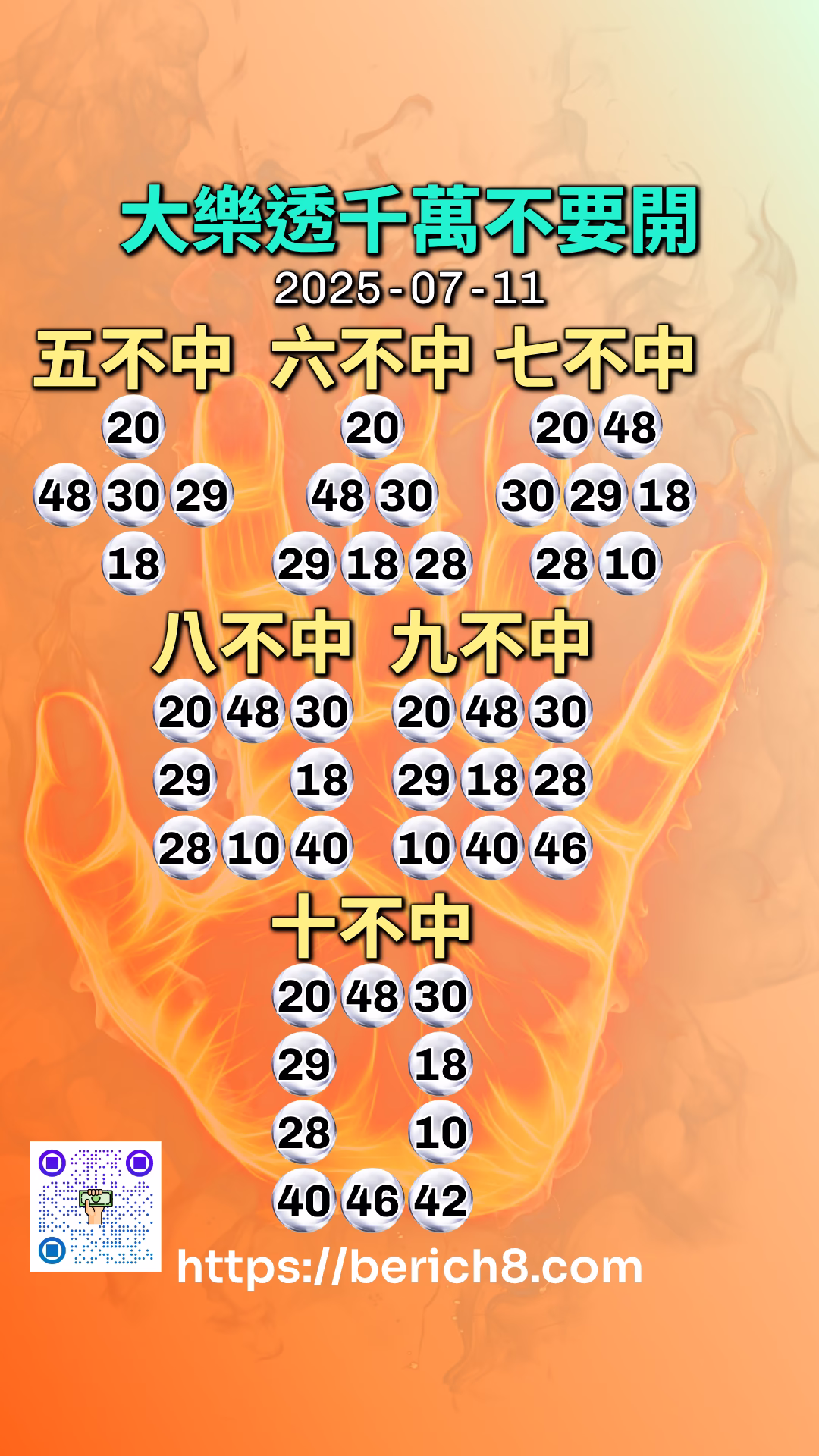 大樂透千萬不要開
